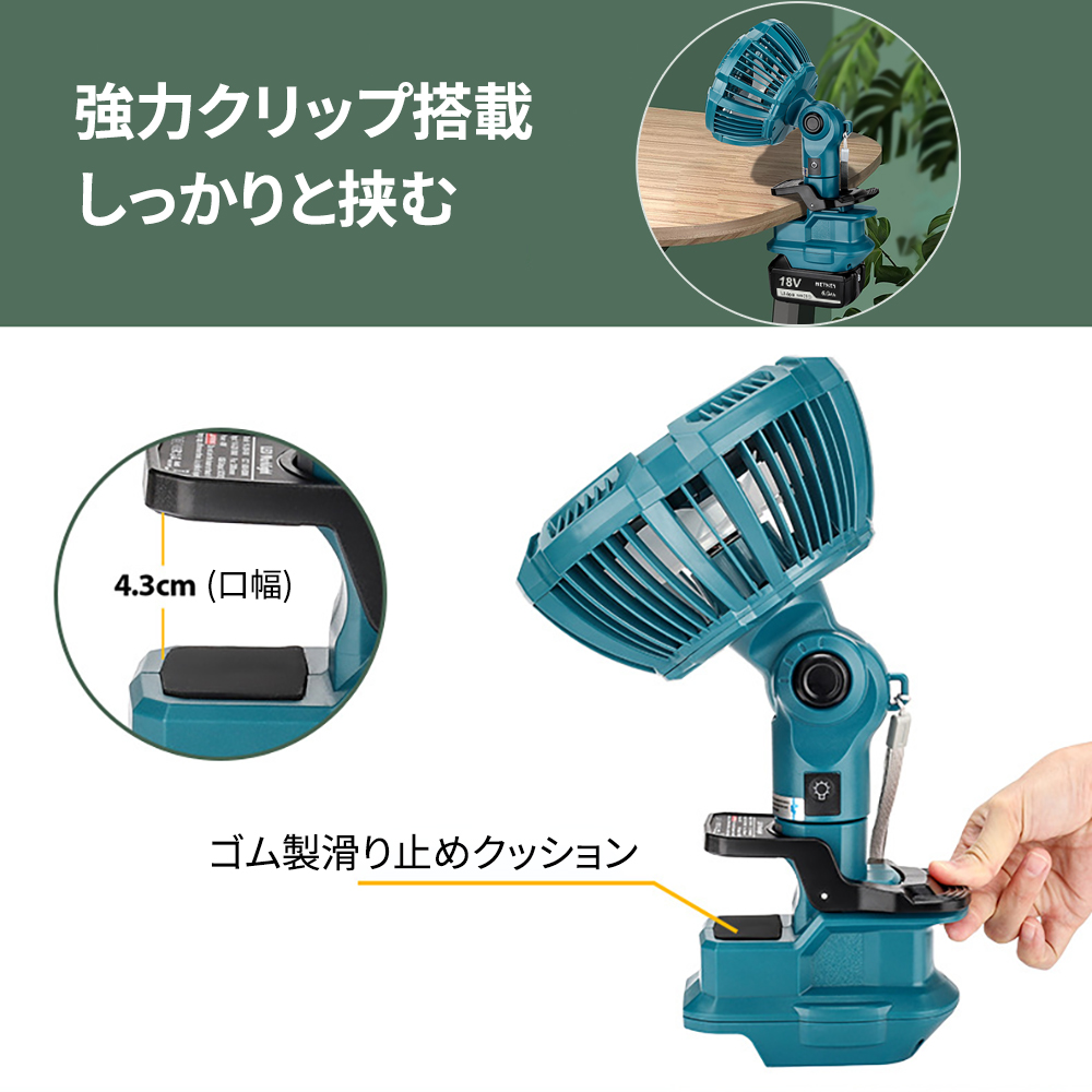 マキタ扇風機コードレス マキタ 14.4V／18V／AC100V 充電式（コードレス）産業扇(扇風機