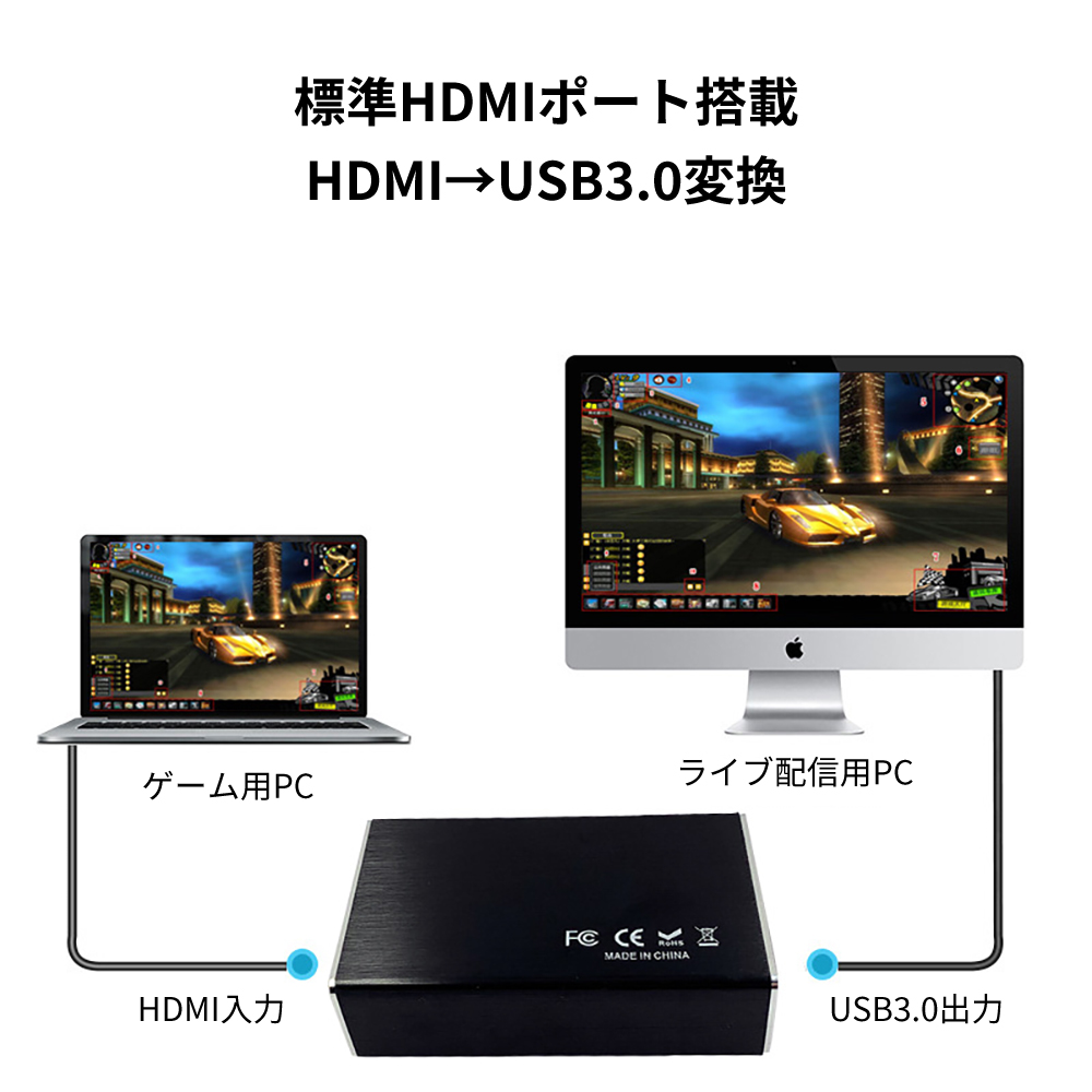 USB3.0ビデオキャプチャー ゲームキャプチャー キャプチャーボード 4K