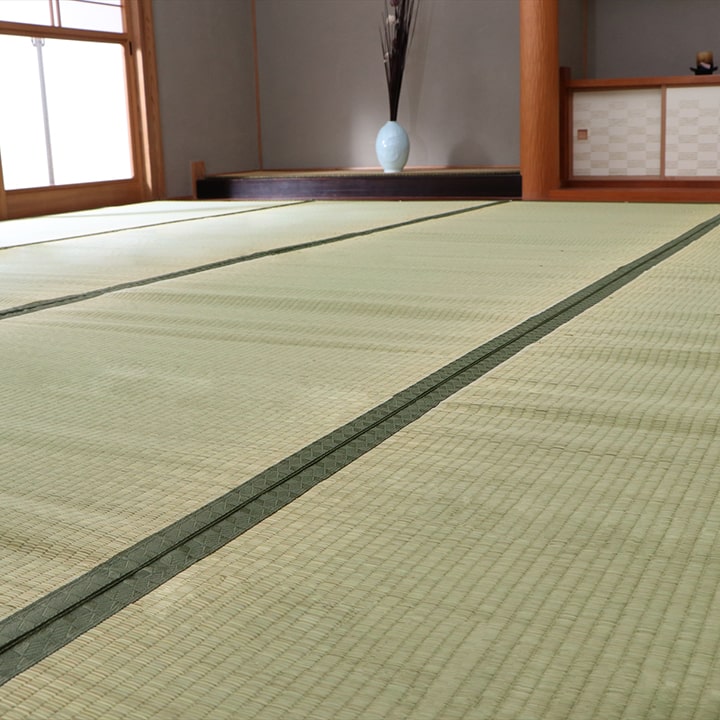 純国産 い草 上敷き カーペット 双目織 『草津』 江戸間6畳(約261×352cm）