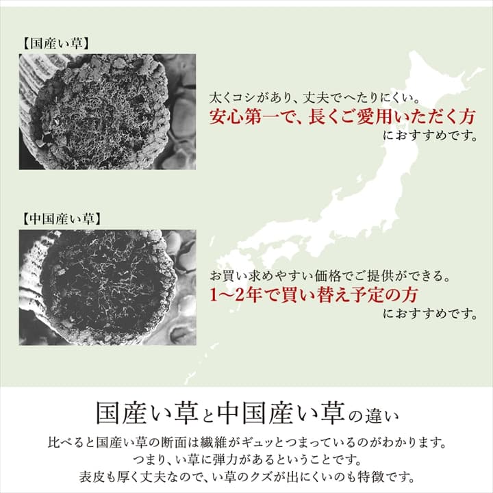 置き畳 ユニット畳 システム畳 国産 日本製 ナチュラルスタイル い草 消臭 抗菌防臭 市松 約82×82×2.3cm 9P 同色9枚組_14