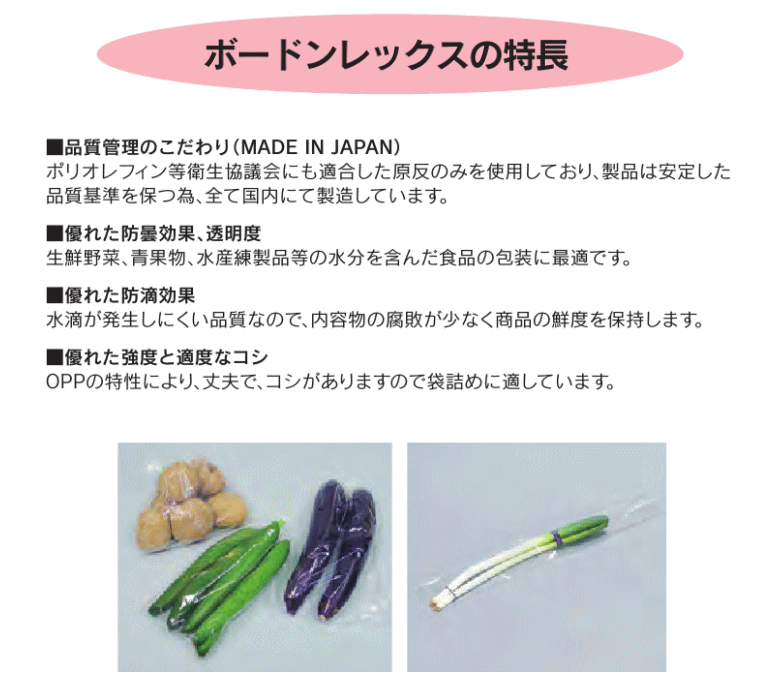 6000枚入) 野菜袋 ボードンレックス 0.02 No.10 <BR> 4穴 (プラマーク