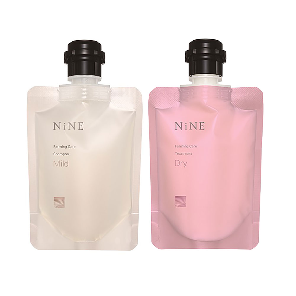 ホーユー ナイン ファーミングケア シャンプー + 選べるトリートメント ミニパウチ セット 90mL+90g タングル ドライ プーフィ 頭皮 髪 サロン専売品 hoyu | NiNE（ホーユー） | 02