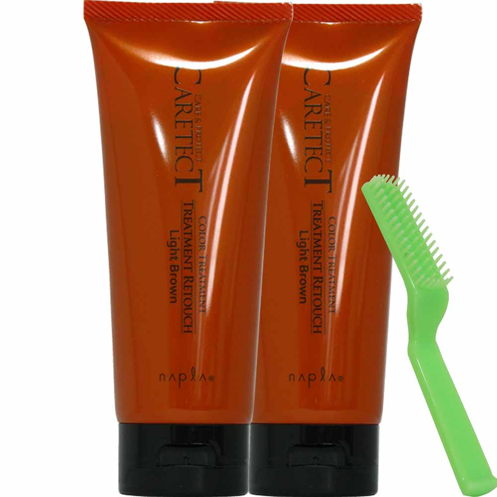 [ 送料無料 選べる 2本セット ] ナプラ ケアテクト トリートメントリタッチ  200g×2本 白髪染め 部分 ヘアカラーサロン専売品 美容室 美容師 白髪 隠し | CARETECT HB | 01