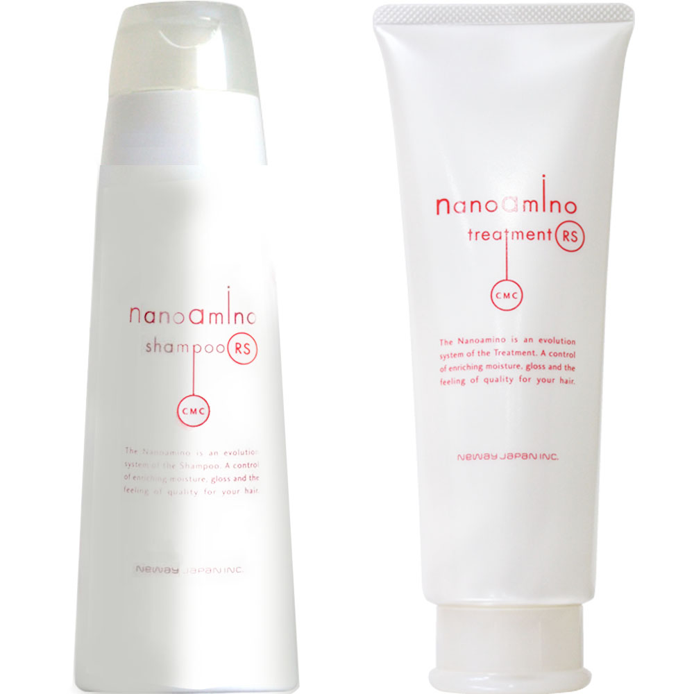 【送料無料】 ニューウェイ ナノアミノ セット シャンプー トリートメント RS RM / 250mL+250g | nanoamino | 01