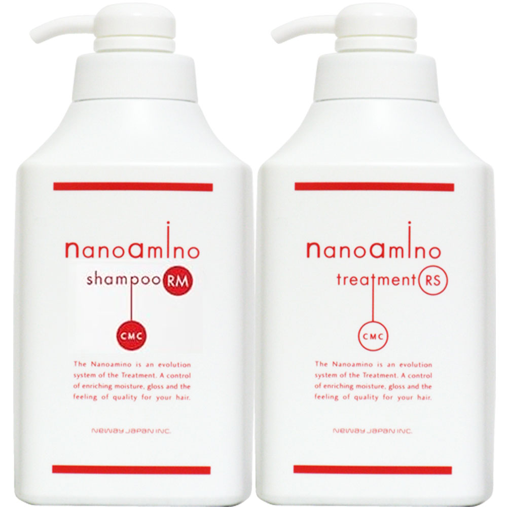【送料無料】 ニューウェイ ナノアミノ セット シャンプー トリートメント RS RM / 1000mL+1000g | nanoamino | 01