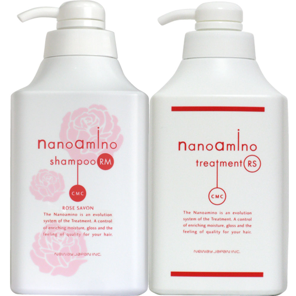 【送料無料】 ニューウェイ ナノアミノ セット シャンプー トリートメント RS RM / 1000mL+1000g | nanoamino | 03