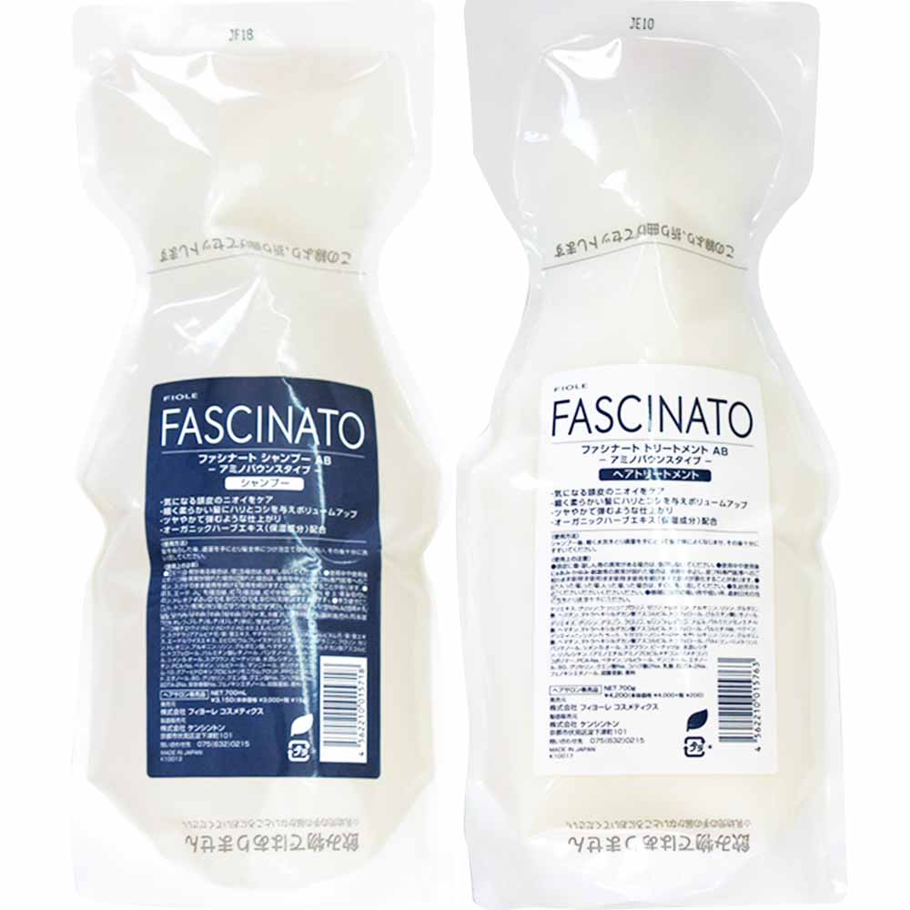 選べる詰め替えセット フィヨーレ ファシナート アミノバウンス AB アミノコントロール AC シャンプー ＆ トリートメント 700mL+700g サロン専売品 FIOLE | FASCINATO | 01