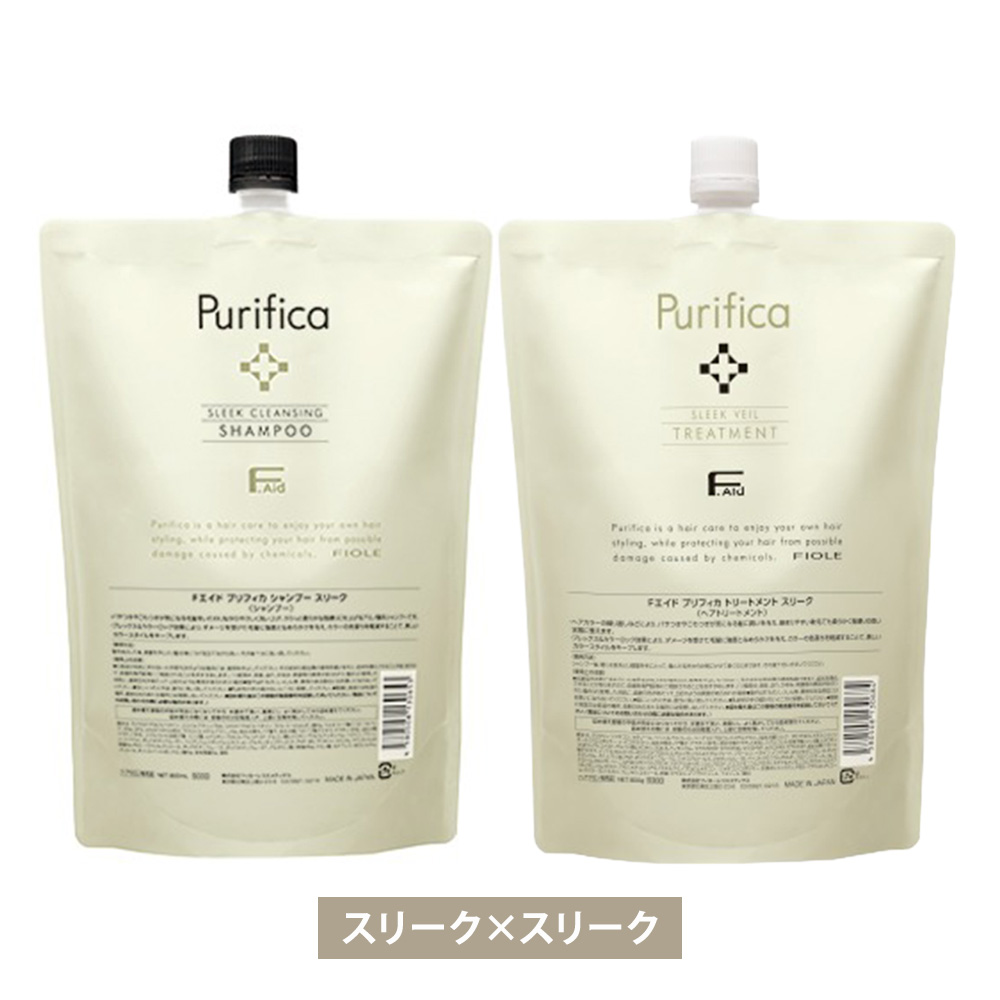 フィヨーレ Fエイド プリフィカ シャンプー & トリートメント セット 800mL+800g 詰め替え用 アミノ酸系 髪 頭皮 パーマ ダメージケア サロン専売品 FIOLE | FIOLE | 01