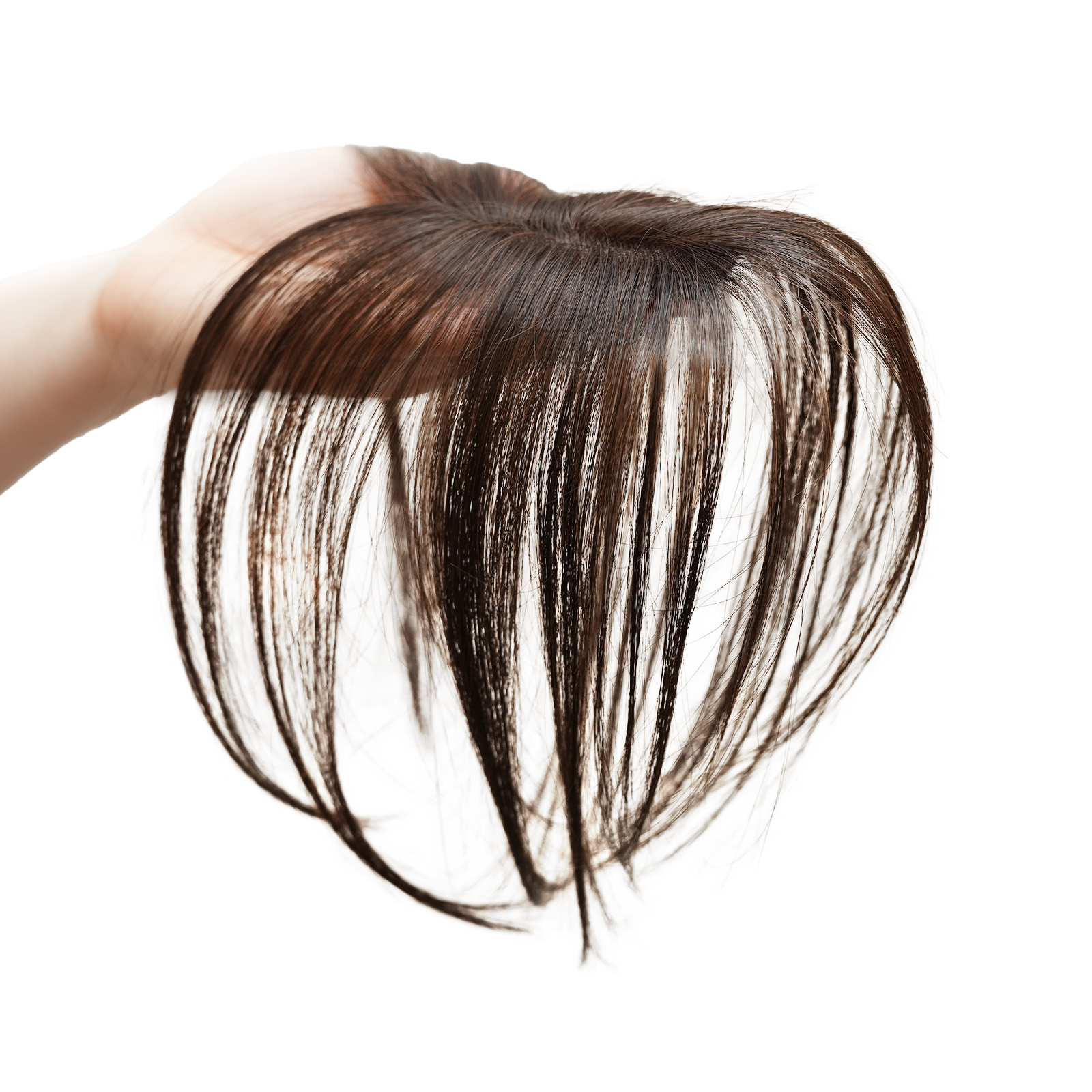 ピタッチ 白髪隠し 部分ウィッグ 前髪ウィッグ ヘアピース トップピース 軽量 自然 簡単装着 ボリュームアップ 人工毛 | ブランド登録なし | 02