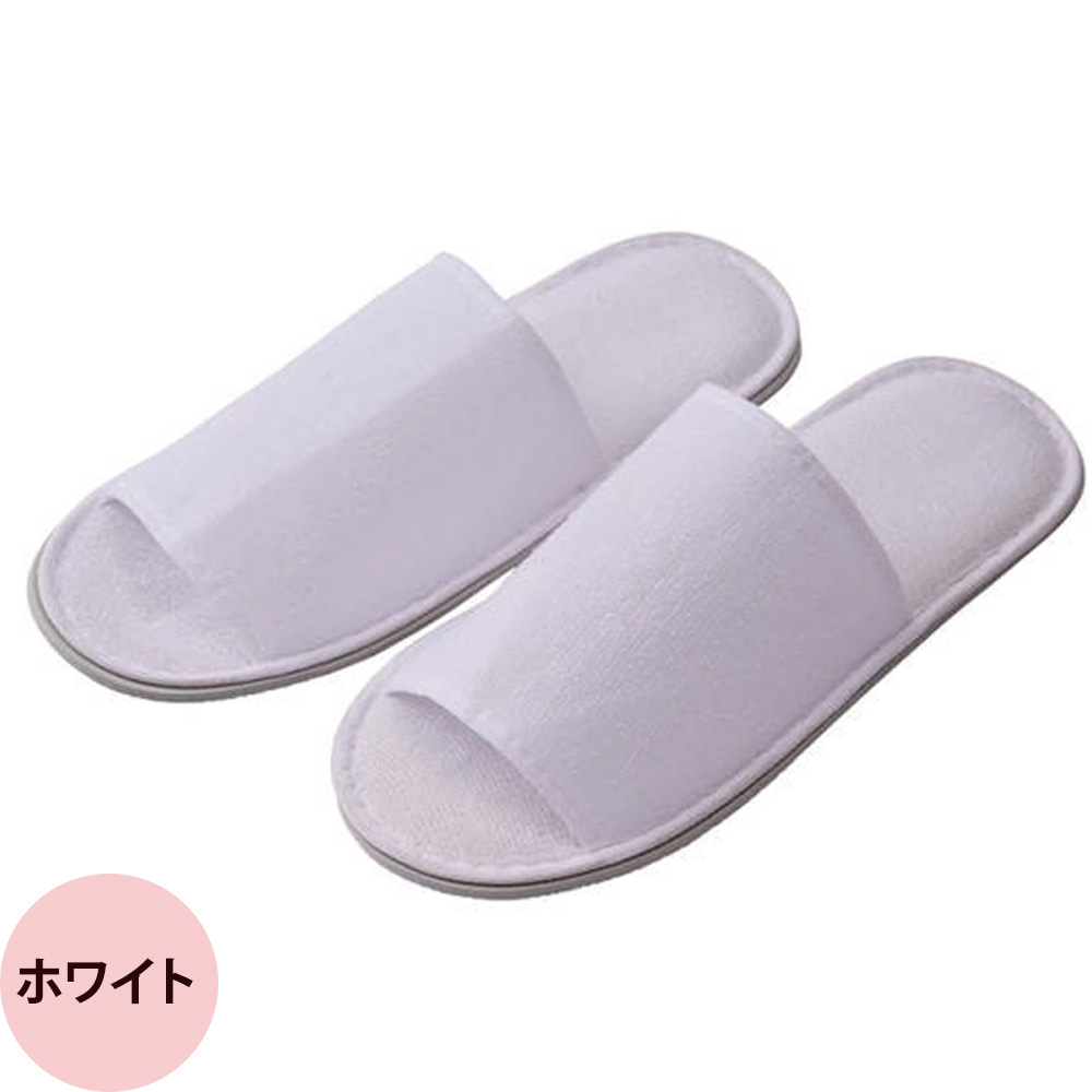 履きやすい ふんわりニットスリッパ 全2色（ダークブラウン ホワイト） 15足入り |  | 02