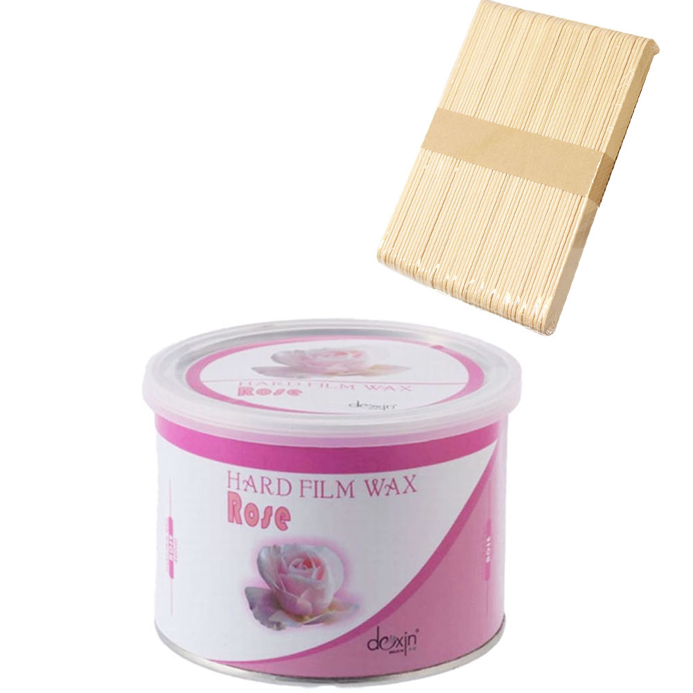 脱毛 ブラジリアンワックス 2点セット フレーバーワックス ハードワックス ブラジリアンワックス 400mL ＋ 木製スパチュラ セルフ 自宅 | ブランド登録なし | 01