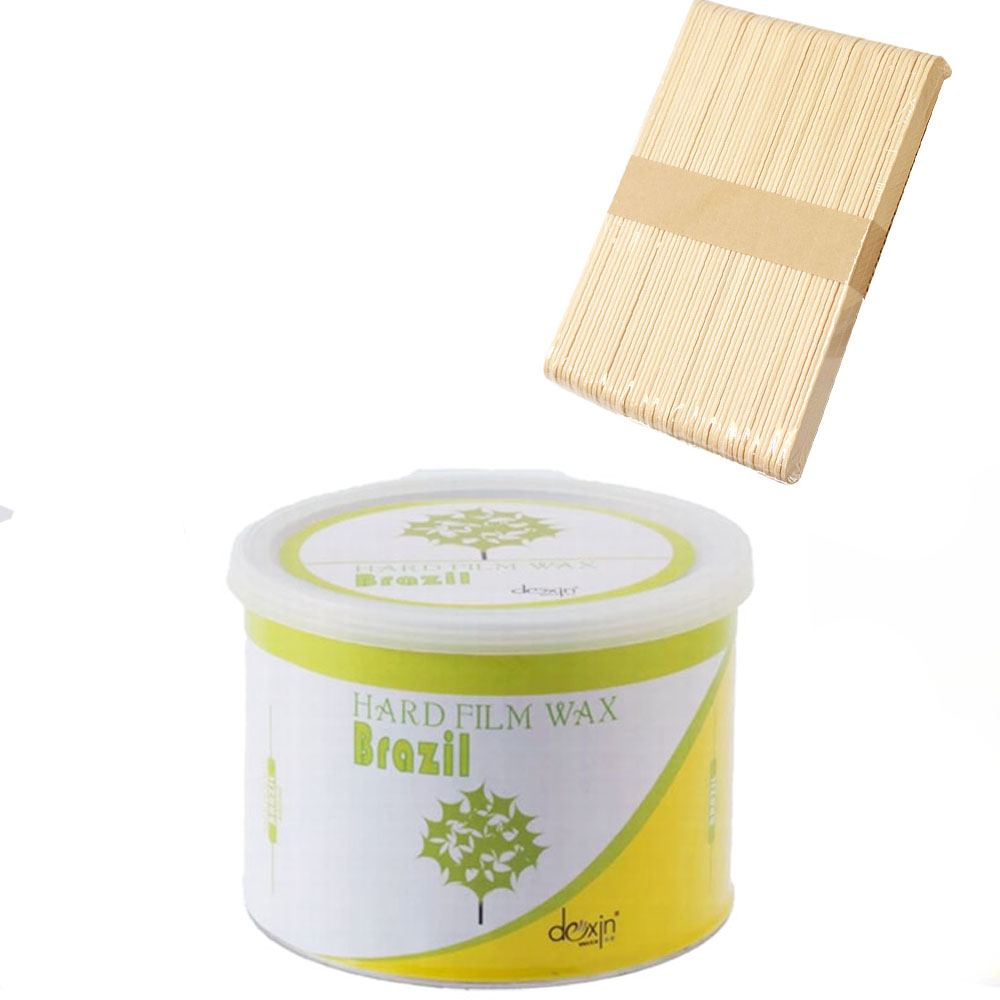 脱毛 ブラジリアンワックス 2点セット フレーバーワックス ハードワックス ブラジリアンワックス 400mL ＋ 木製スパチュラ セルフ 自宅 | ブランド登録なし | 02