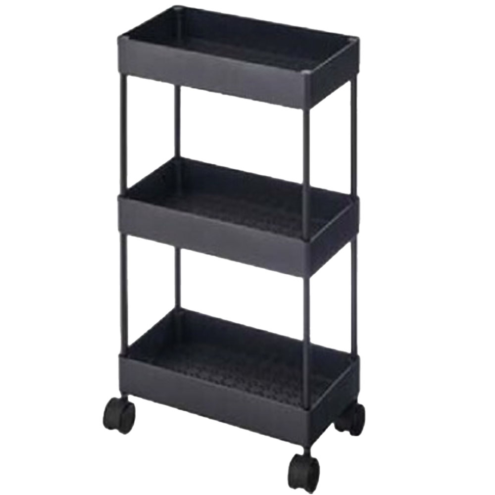 西村製作所 コンパクトサイドワゴンLoタイプ C-520（ブラック・ホワイト） サロン業務用 サロンツール 美容院 理容室 | ブランド登録なし | 01