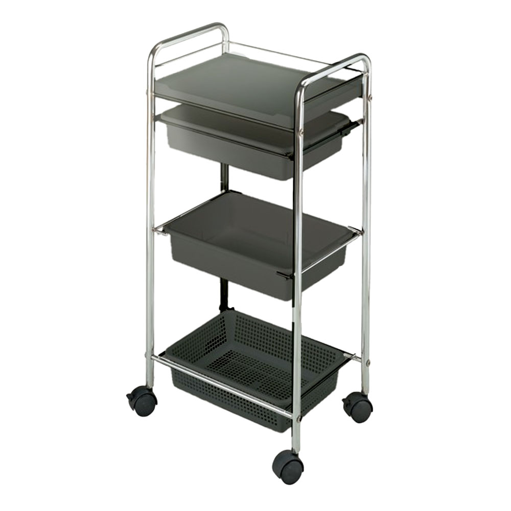 西村製作所 セット台 H-70 ホワイト・ピンク・ブラック・ブラウン ワゴン サロン業務用 サロンツール 美容院 理容室 美容道具収納雑貨 | ブランド登録なし | 03