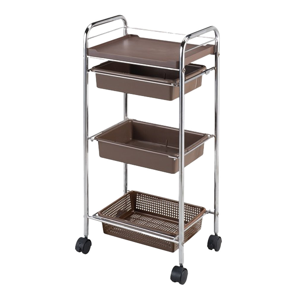 西村製作所 セット台 H-70 ホワイト・ピンク・ブラック・ブラウン ワゴン サロン業務用 サロンツール 美容院 理容室 美容道具収納雑貨 | ブランド登録なし | 04