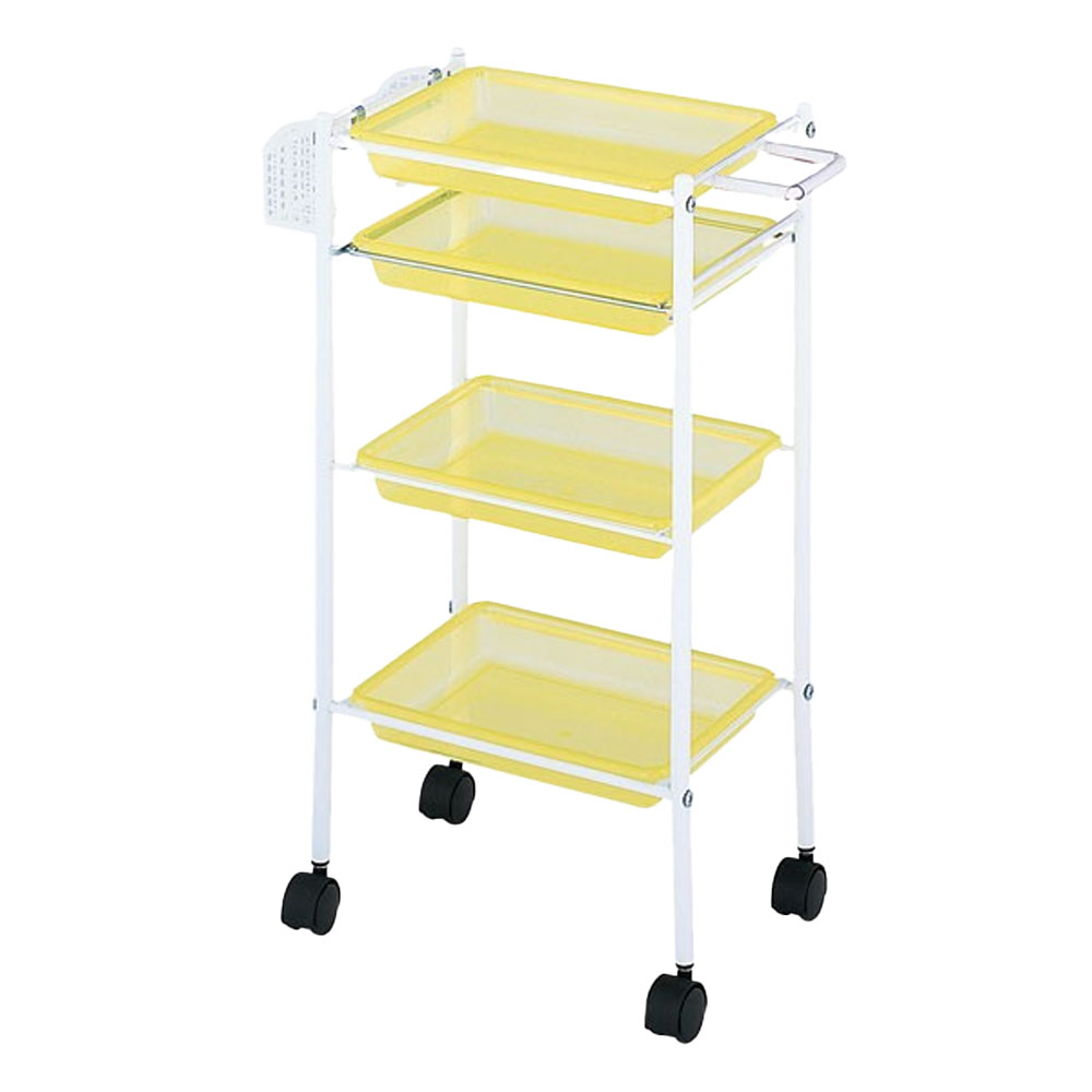 西村製作所 トレーワゴン C-305 クリアイエロー・クリアブルー・クリアピンク・ホワイト・ブラック・ブラウン サロン業務用 美容院 理容室 美容道具収納雑貨 | ブランド登録なし | 01