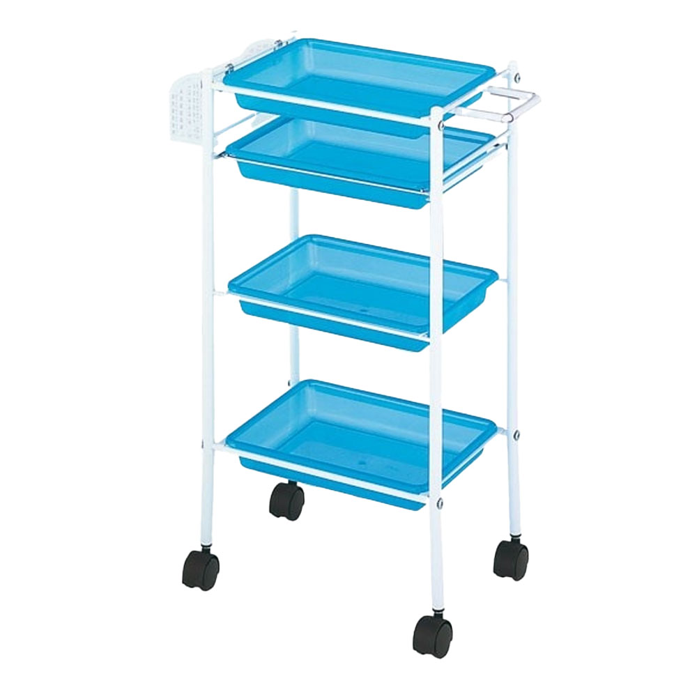 西村製作所 トレーワゴン C-305 クリアイエロー・クリアブルー・クリアピンク・ホワイト・ブラック・ブラウン サロン業務用 美容院 理容室 美容道具収納雑貨 | ブランド登録なし | 02