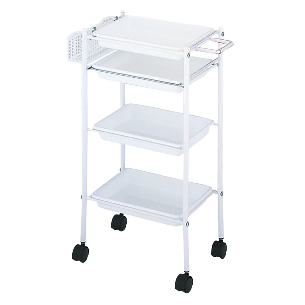 西村製作所 トレーワゴン C-305 クリアイエロー・クリアブルー・クリアピンク・ホワイト・ブラック・ブラウン サロン業務用 美容院 理容室 美容道具収納雑貨 | ブランド登録なし | 04