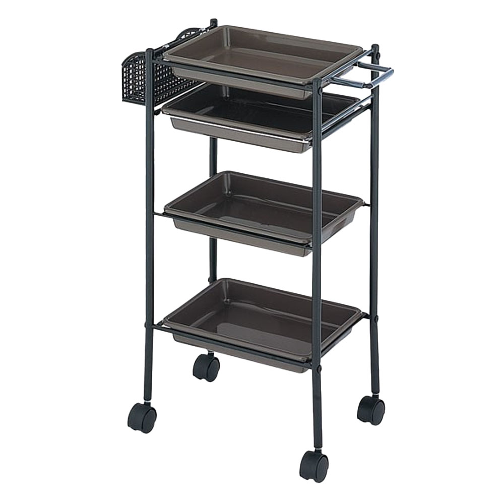 西村製作所 トレーワゴン C-305 クリアイエロー・クリアブルー・クリアピンク・ホワイト・ブラック・ブラウン サロン業務用 美容院 理容室 美容道具収納雑貨 | ブランド登録なし | 06