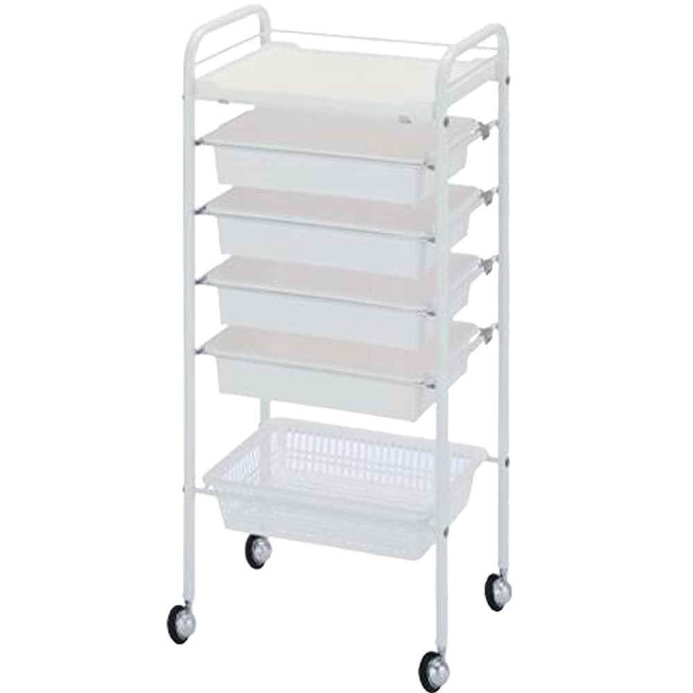 西村製作所 収納セット台 スタンダード C-430S ブラック・ホワイト・ツートンブラウン ワゴン サロン業務用 サロンツール 美容院 理容室 美容道具収納雑貨 | ブランド登録なし | 02