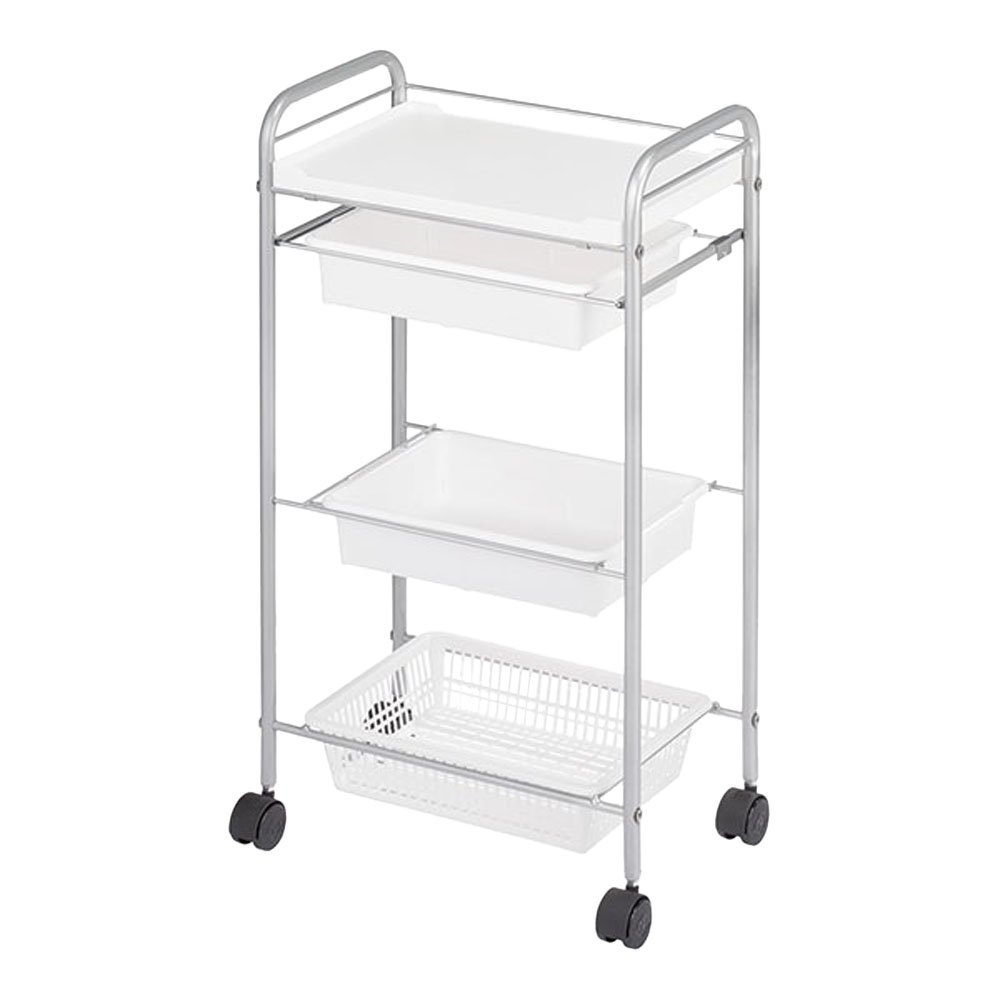 西村製作所 スタンダードワゴン C-212（ブラック・ブラウン・ピンク・ホワイト） ワゴン サロン業務用 サロンツール 美容院 理容室 美容道具収納雑貨 | ブランド登録なし | 04