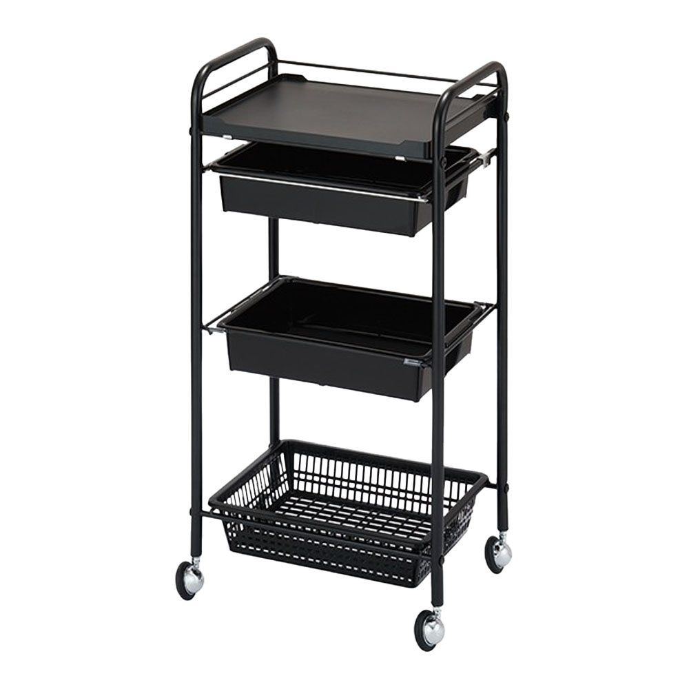 西村製作所 Sセット台 スタンダードポジション C-420（ツートンブラウン・ブラック・ホワイト） サロン業務用 サロンツール 美容院 理容室 美容道具収納雑貨 | ブランド登録なし | 02