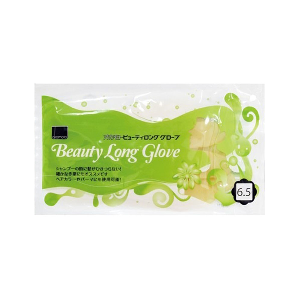 オカモト ビューティロング グローブ 3個セット 6・6.5・7・7.5・8 ゴム手袋 エンボス 丈夫 シャンプー ヘアカラー サロン業務用品 美容師 理容師 メール便 対応 | ブランド登録なし | 02