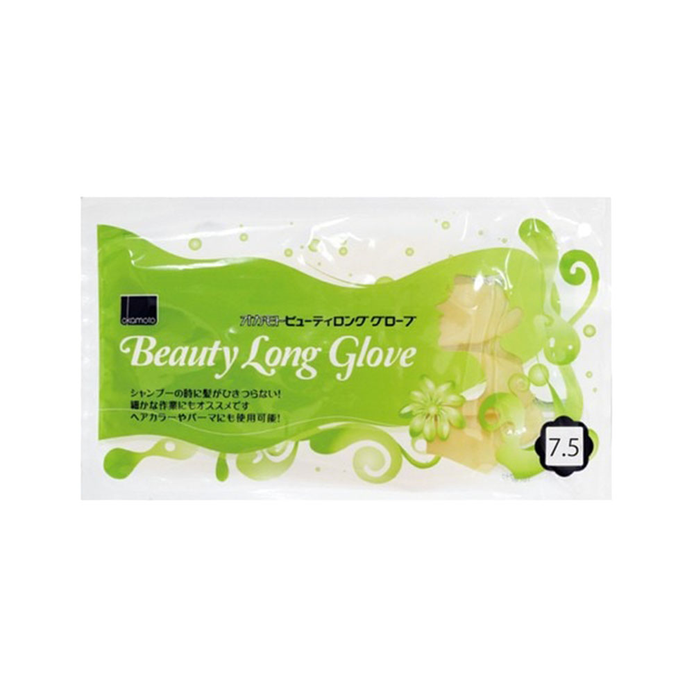 オカモト ビューティロング グローブ 3個セット 6・6.5・7・7.5・8 ゴム手袋 エンボス 丈夫 シャンプー ヘアカラー サロン業務用品 美容師 理容師 メール便 対応 | ブランド登録なし | 04