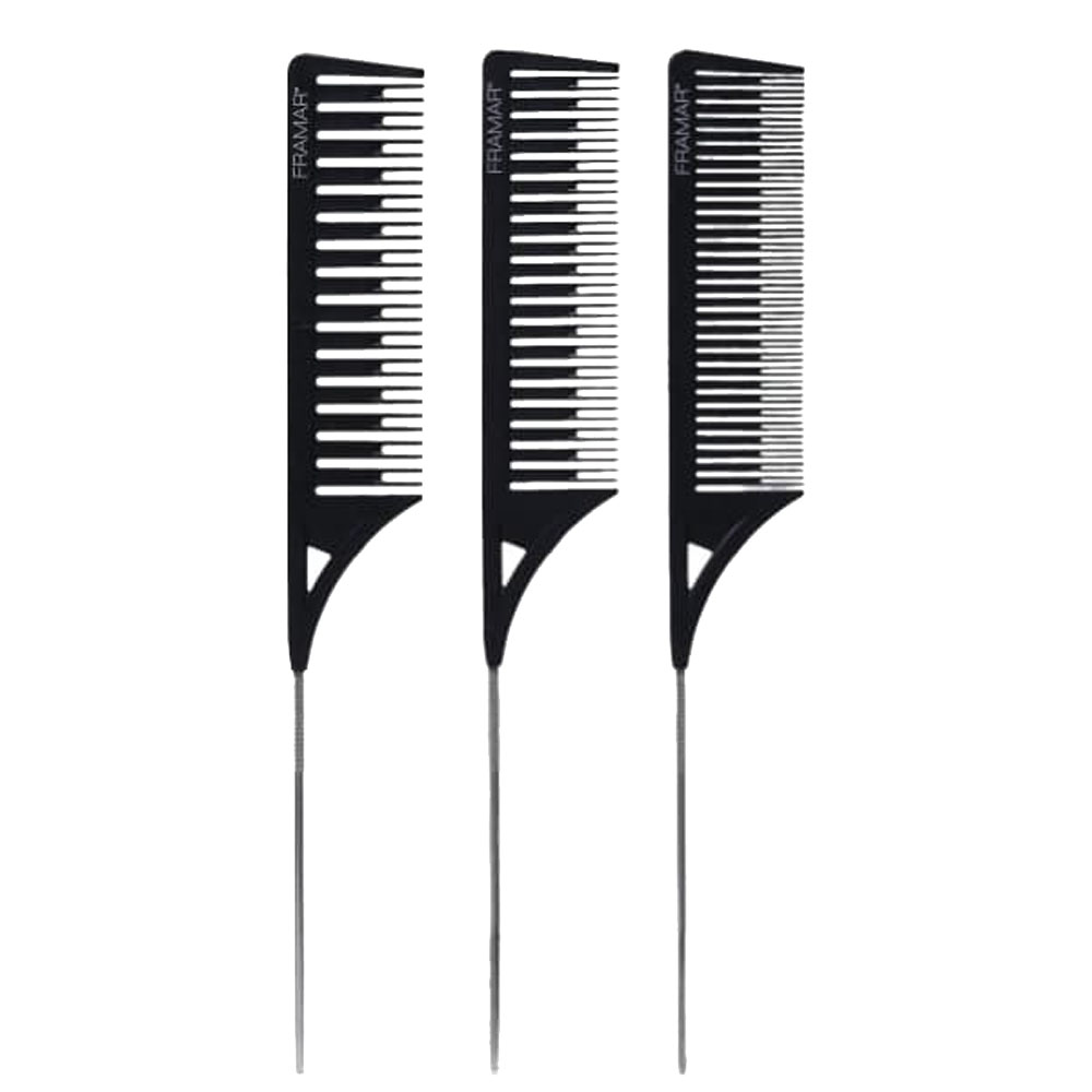 フラマー ドリームウィーバー コーム 3本セット パステル CMB-DW-PSTL / ブラック CMB-DW-BLK サロン業務用 サロンツール 美容院 理容室 美容師 FRAMAR | トリコ インダストリーズ | 02