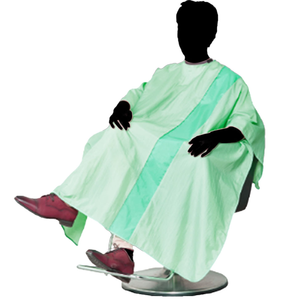 ワコウ シワシワルック ツートン刈布 パステルライン 面ファスナー ヒモ 5508 全10種類・5色 防水加工 ヘアカット クロス 撥水 帯電防止 業務用 美容室 理髪店 | ブランド登録なし | 07