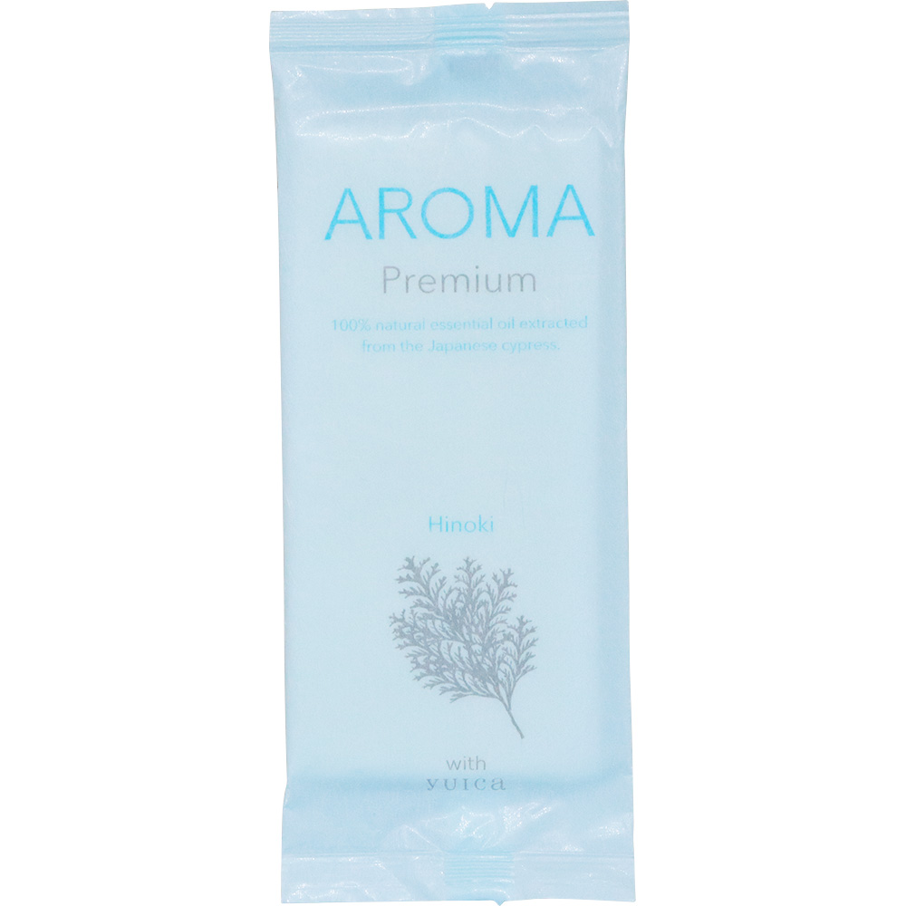 （在庫限り）個包装 紙おしぼり 30本小箱入り VBアロマプレミアム with yuica FSX 抗菌 ヒノキ ヒメコマツ ニオイコブシ クロモジ 厚手 大判 | ブランド登録なし | 01
