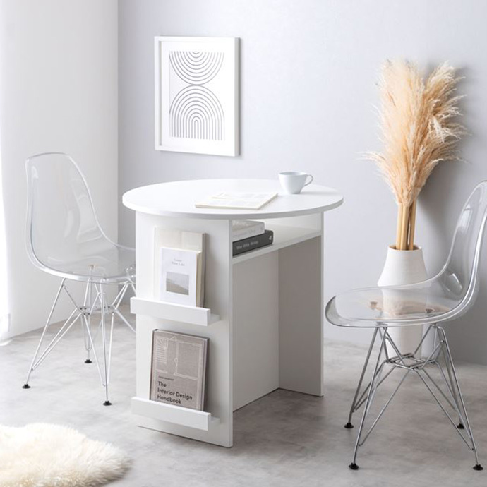 ダイニングテーブル 丸 2人用 白 おしゃれ テーブル ダイニング カフェ