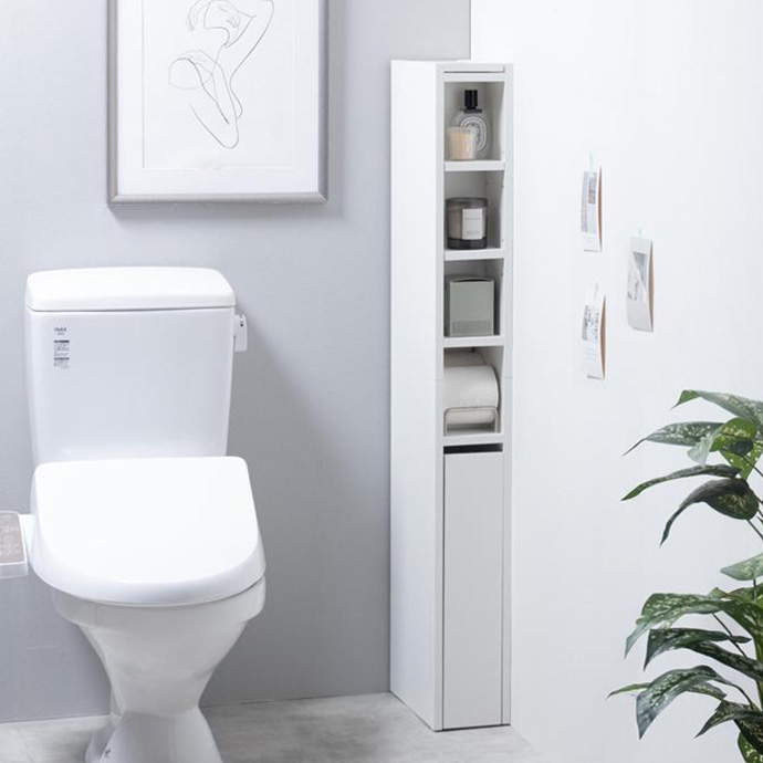 トイレ収納 スリム サニタリー 収納 15cm 掃除道具 トイレ収納ラック