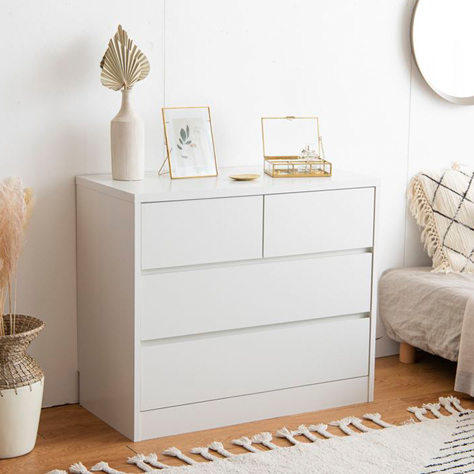 【幅80㎝】チェスト 4段 木製 韓国 引き出し タンス【ナチュラルホワイト】 幅80㎝】チェスト 4段 木製 韓国 引き出し タンス【ナチュラルホワイト】
