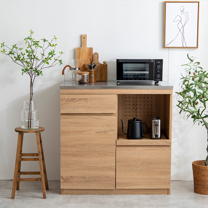 レンジ台 幅90 奥行50 北欧 おしゃれ キッチンカウンター 90