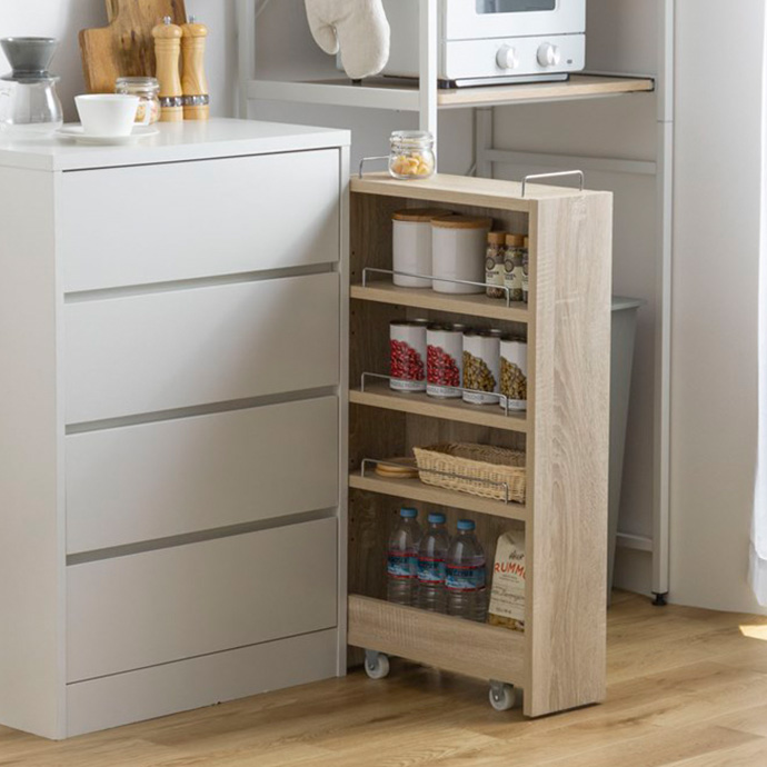 隙間収納 15cm 洗面所 キッチン おしゃれ すきま収納 隙間収納ラック