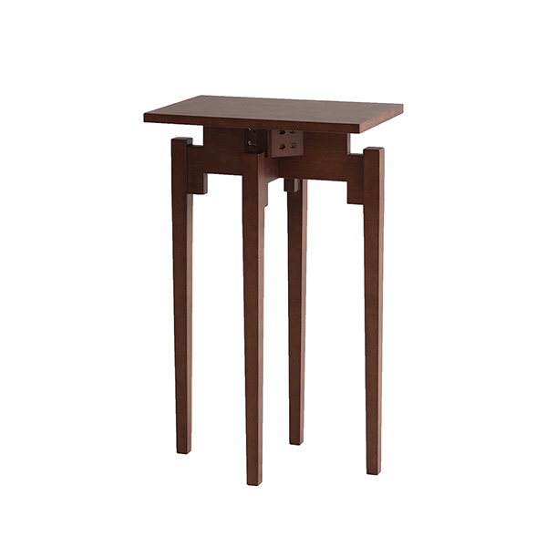 コンソールテーブル 玄関 スリム 木製 北欧 モダン サイドテーブル コンパクト 飾り棚 シンプル スツール カウンターテーブル ブラウン ナチュラル