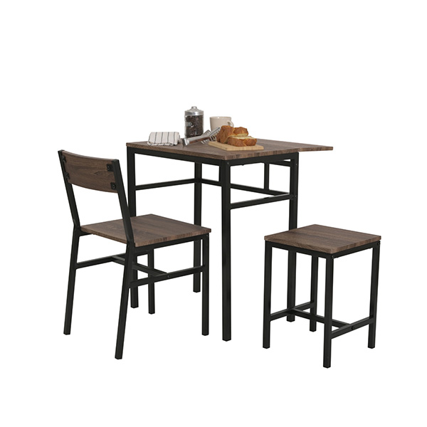 ダイニングテーブル セット 2人 折りたたみ 椅子 付き 幅60 奥行40 高