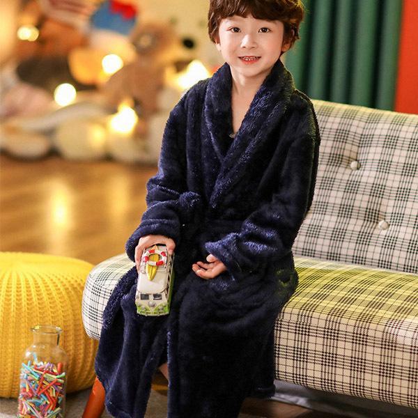 ついに再販開始！】 子供パジャマ キッズ バスローブ ルームウェア 冬用 ガウン 部屋着 ふわふわ ナイトガウン ロングガウン 着る毛布 男の子 女の子  寝巻き ベビーバスローブ