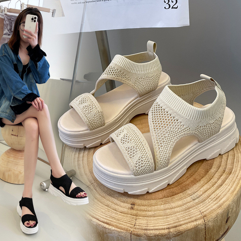 激安 サンダル レディース 厚底 スポーツサンダル スニーカーサンダル 疲れない メッシュ 通気性 軽量 韓国風 カジュアル 歩きやすい 美脚 春夏  :84jul22vydlx07:ネットショップカイ 通販 