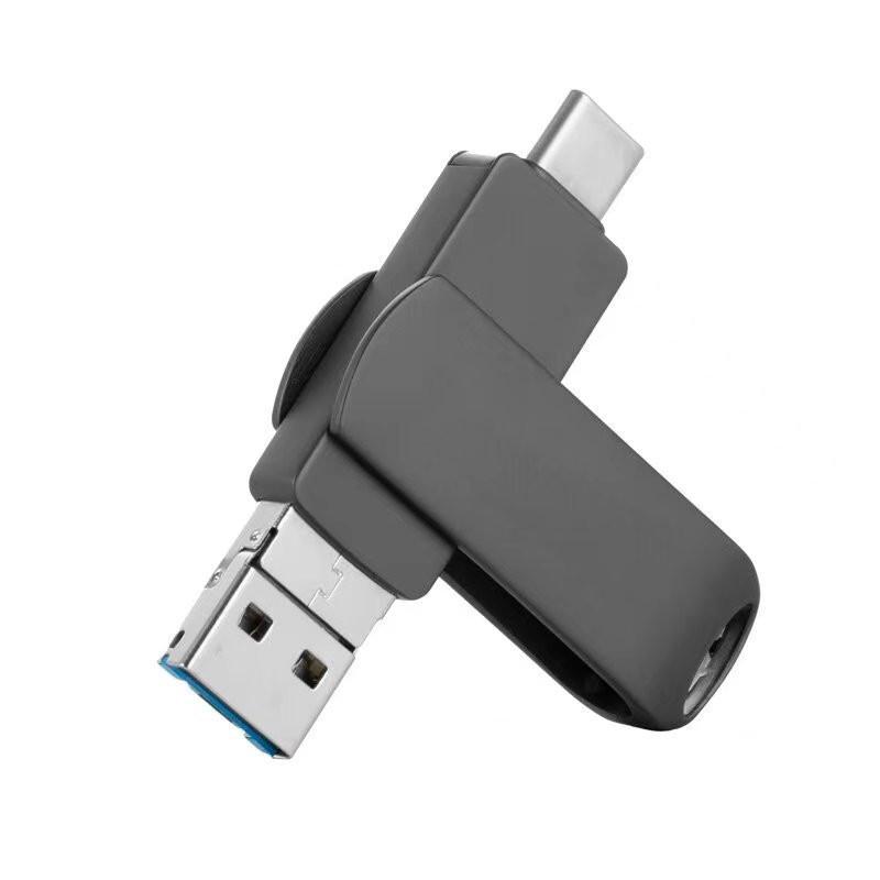 USBメモリ 128GB 4in1 大容量 iPhone iPad type-c フラッシュメモリ データ転送 高速 スマホ用 コンパクト 多機能｜netshopkai｜02