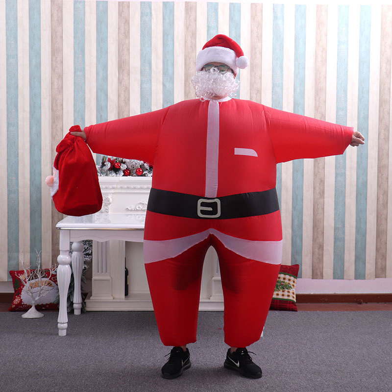 クリスマス衣装 膨らむ サンタクロース 2点 着ぐるみ おもしろ サンタ服装 演出服 コスチューム 大人男女 ハロウィン イベント パーティー 送料無料 05oct21sdfscr23 ネットショップ山口 通販 Yahoo ショッピング