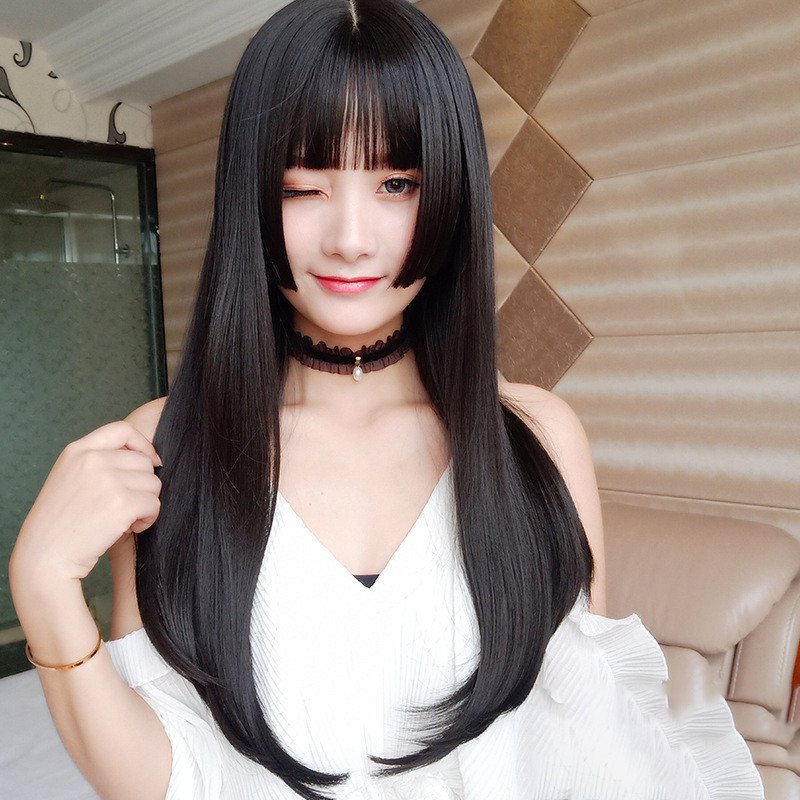 2021春夏新色】 ウィッグ ロング フルウィッグ 自然 ウイッグ スーパーロング ストレート 調整可 ハイライト ツートン カラー コスプレ かつら  つけ毛 レディース
