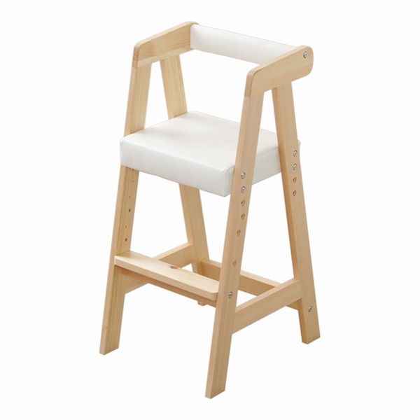 ベビー キッズ家具 ハイタイプキッズチェア キッズ チェア 椅子 3段階高さ調整 天然木 コンパクト 軽量 お手入れ簡単 茶 青 ナチュラル ミント 桃 白 |  | 03