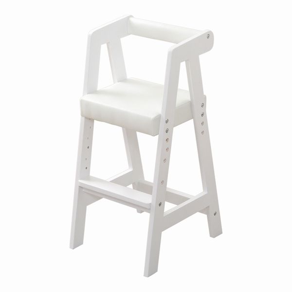 ベビー キッズ家具 ハイタイプキッズチェア キッズ チェア 椅子 3段階高さ調整 天然木 コンパクト 軽量 お手入れ簡単 茶 青 ナチュラル ミント 桃 白 |  | 06