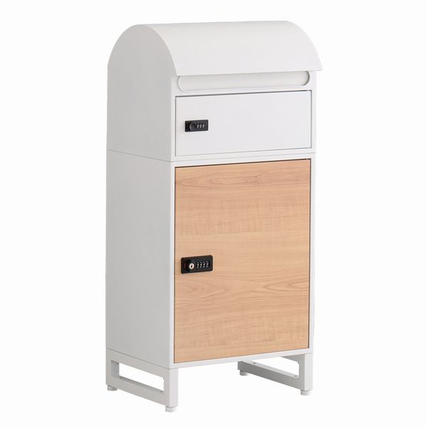 宅配ボックス スリムロータイプ 2ボックス 郵便ポスト メール便 置き配