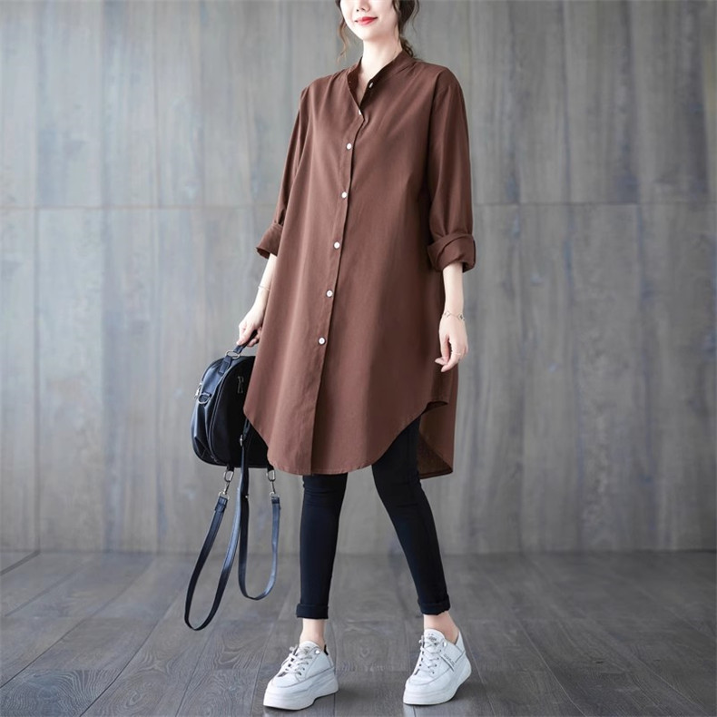 バルシャのロングシャツ L barba019006brwa.jpg