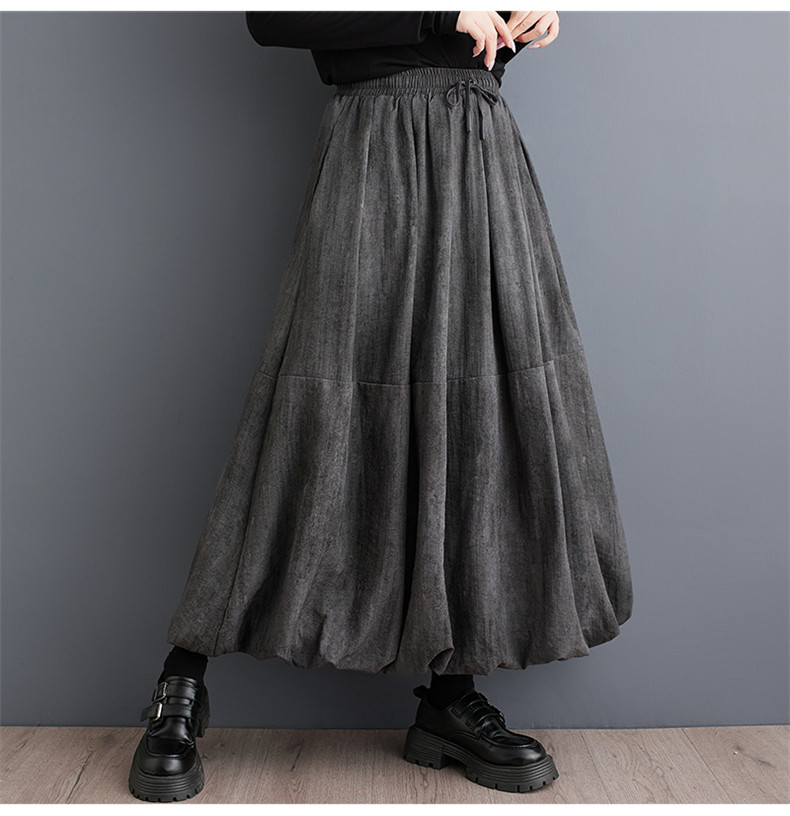 シルエットが素敵なバルーンスカート レディース 秋服 ボトムス