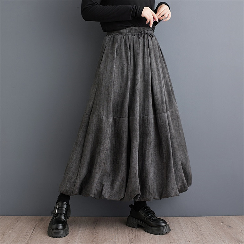 シルエットが素敵なバルーンスカート レディース 秋服 ボトムス