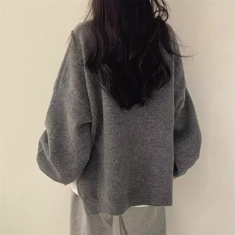 セーター ニット 長袖 レディース トップス 秋冬 デザイン アシメトリー オシャレ 厚手 あったかい フレンチスリーブ uネック 黒 グレー リプニット 40代 楽天市場】ニットトップス セーター チャイナ風 長袖 折り襟
